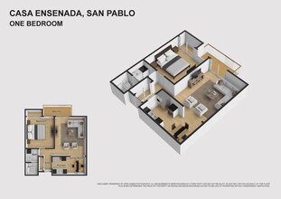 1 Bedroom floor plan